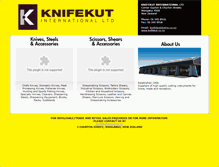 Tablet Screenshot of knifekut.co.nz